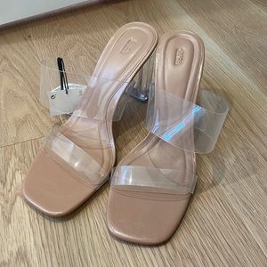 Clear/nude Heels from Zara size 41